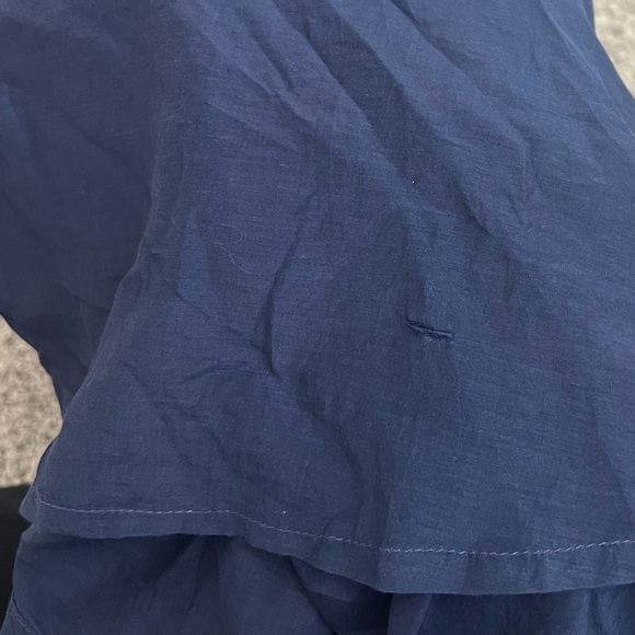 AWAVEAWAKE Midi Apron Navy Blue Dress XS - Picture 7 of 7